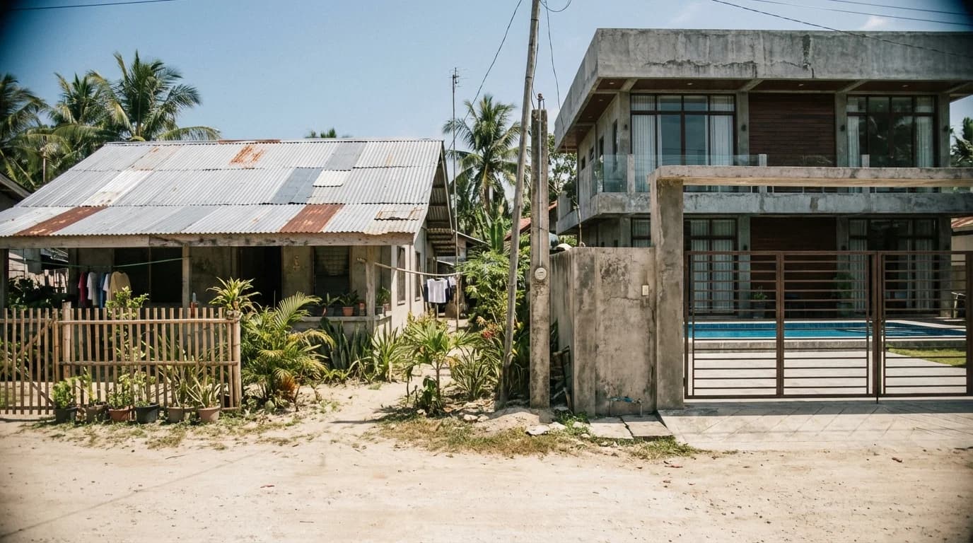 Comparison chart showing cottage vs standard villa Airbnb income potential on Siargao