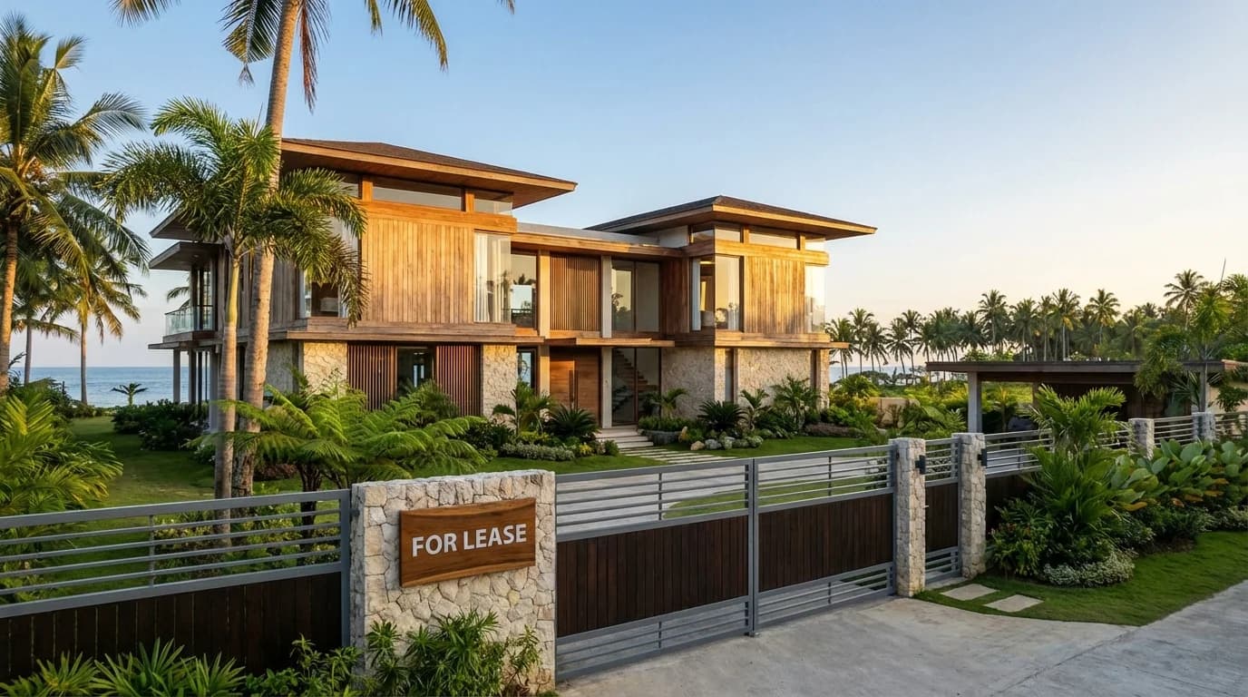 Leased property with villa on Siargao island