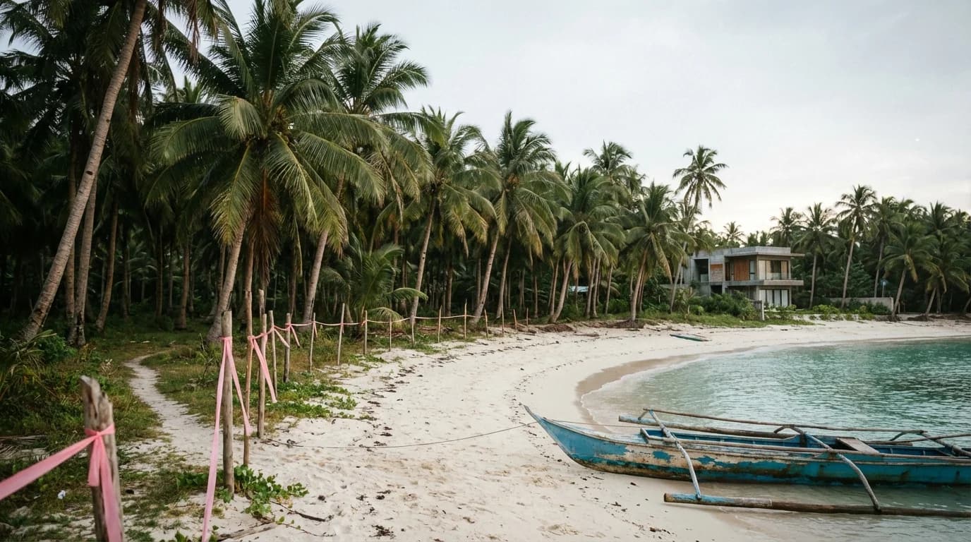 Beachfront lot for sale on Siargao island